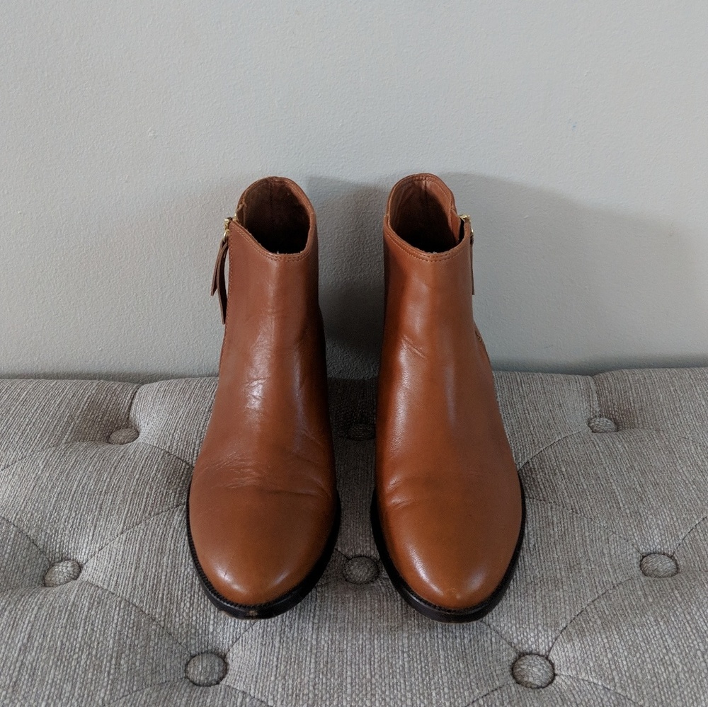 J Crew Leather Ankle Boots